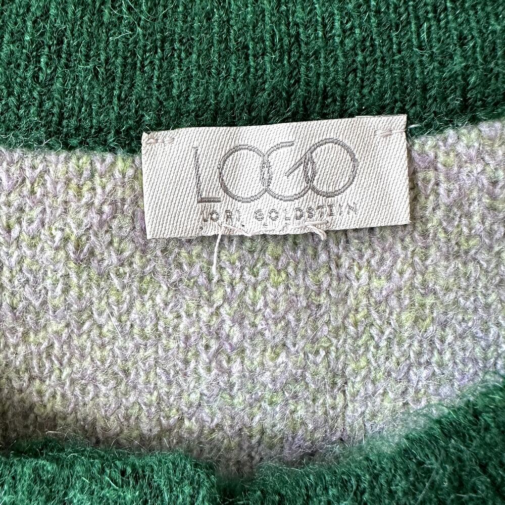 LOGO by Lori Goldstein QVC Brushed Ombre Button Front Cardigan Sz M Maximalist - Picture 5 of 8
